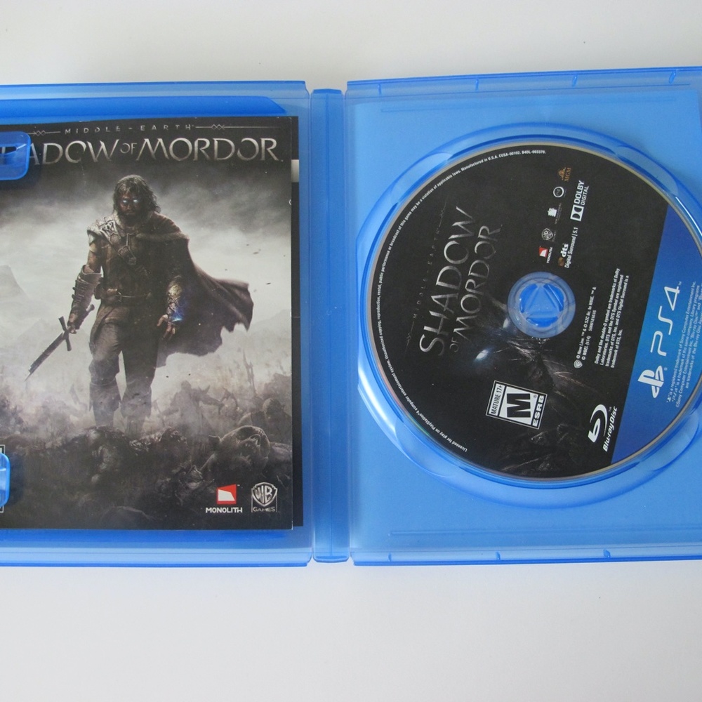 PS4 Shadow of Mordor Video Game Play Station 4 Game - Picture 2 of 2
